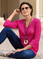 Pullover in ausgefallenem Mustermix 