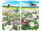 Herdabdeckplatten mit Sommerwiesen-Motiv 