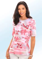 Shirt mit Alloverdruck KORALLE-MULTICOLOR