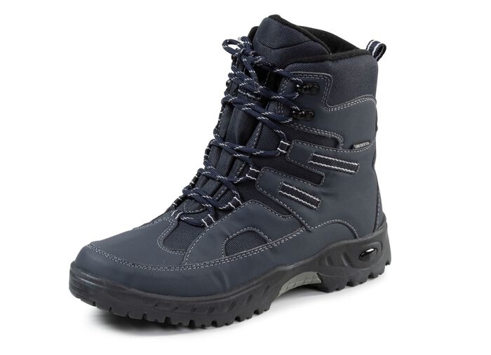 Schn&uuml;r-Boot mit Klimamembrane DUNKELBLAU