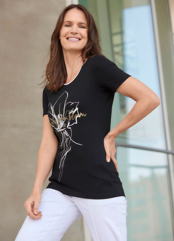 Shirt mit Pl&auml;ttchenzier 