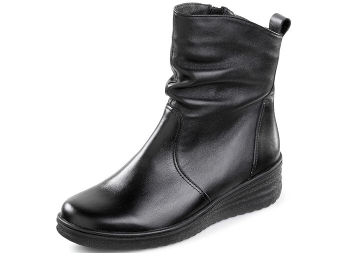 ELENA EDEN, gef&uuml;tterte Damen-Stiefeletten, Winterschuhe, Weite H, mit Lammfell 