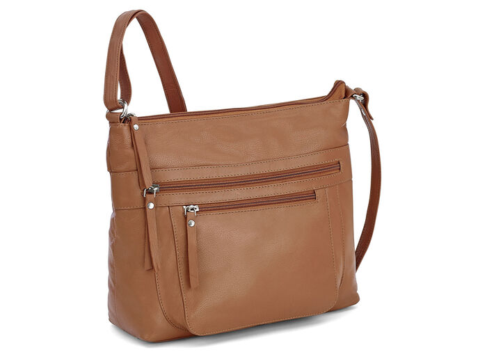 Laurina, Tasche, Damen, mit verstellbarem Umhängeriemen COGNAC