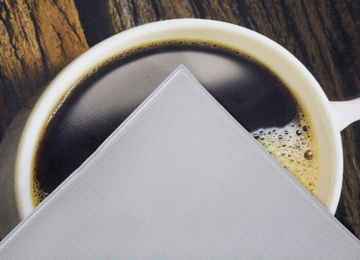 Küchenläufer Kaffeetassen, mit rutschhemmender Rückseite BRAUN