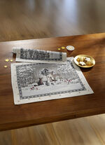 Tisch- und Raumdekoration mit Winterlandschaft CREME