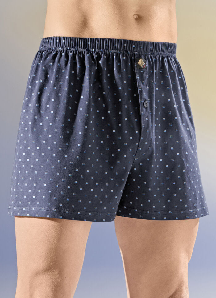 Viererpack Boxershorts mit Alloverdessin 