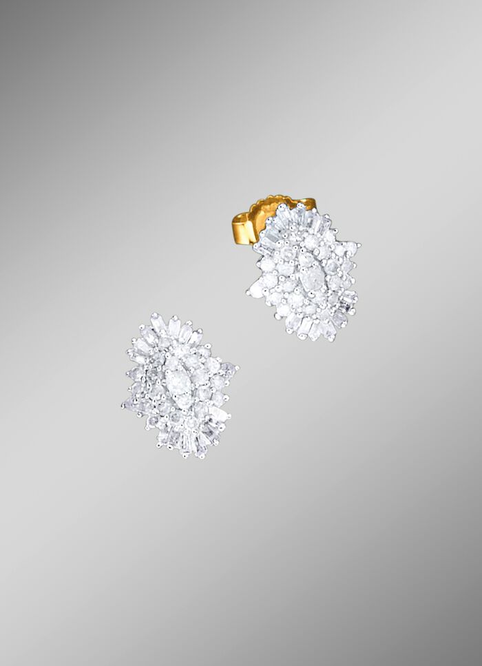 Exklusive Diamant-Ohrringe 