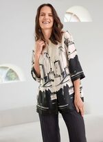 Bluse mit Hemdkragen 