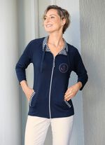 Shirtjacke mit durchgehendem Rei&szlig;verschluss 