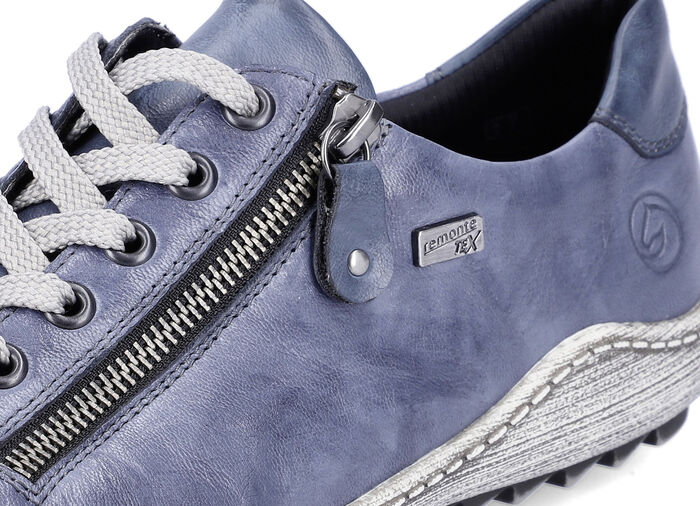 Remonte, bequeme Damen-Sneaker, Weite G, mit herausnehmbarem Fußbett BLAU