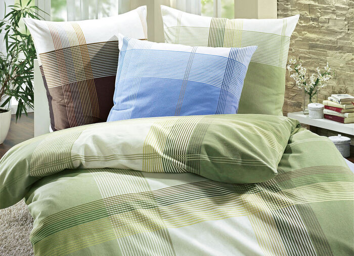 Bettwäsche-Garnitur Made in Germany BLAU