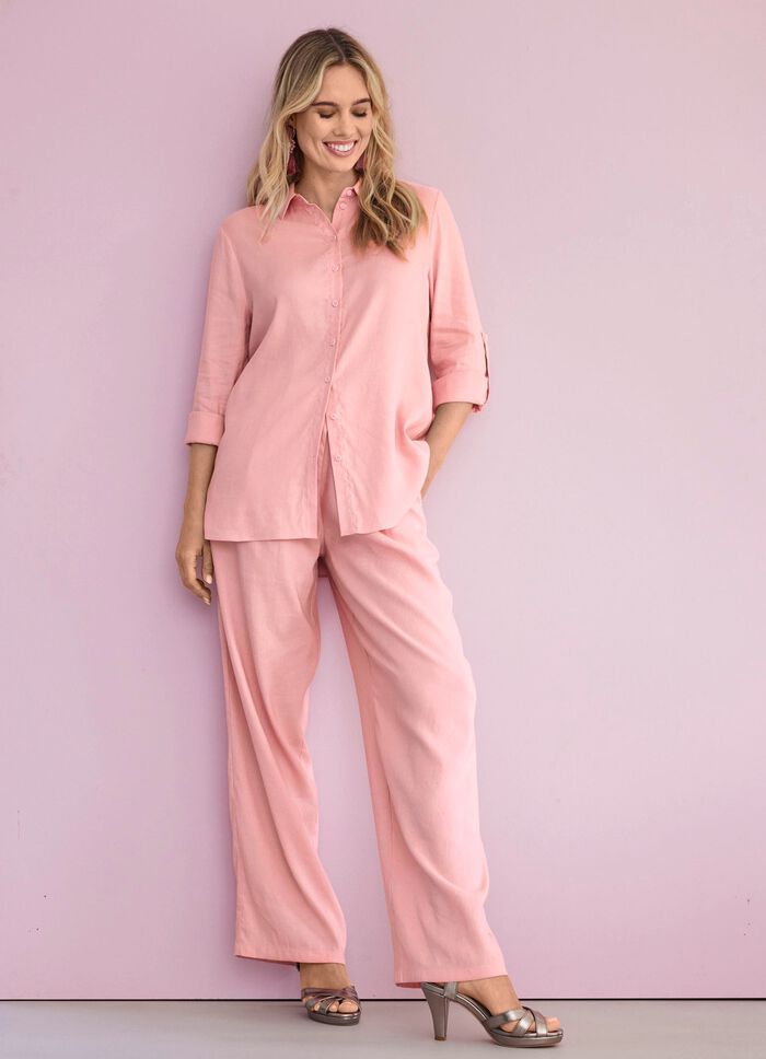 Bluse mit Hemdkragen 