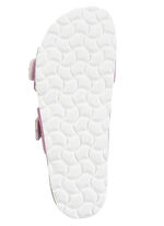 ELENA EDEN Pantolette aus interessant dessiniertem Synthetik PINK-BUNT