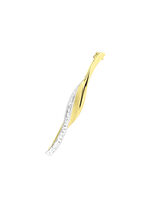 Diamantierte Anstecknadel in Tricolor 
