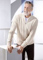 Jacke mit durchgehendem Reißverschluss in 5 Farben BEIGE