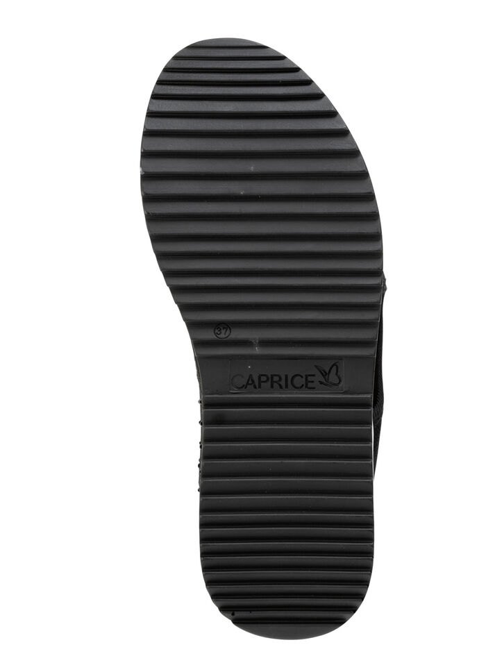 Caprice Sandale mit schwarzen Glitzersteinchen SCHWARZ