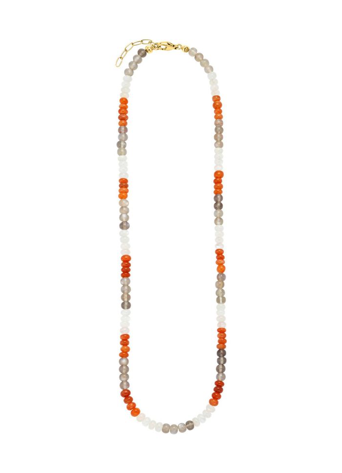 Halskette: Mystische Sch&ouml;nheit in Multi Mondstein 