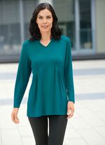 Shirt mit Stehkragen in 2 Farben 