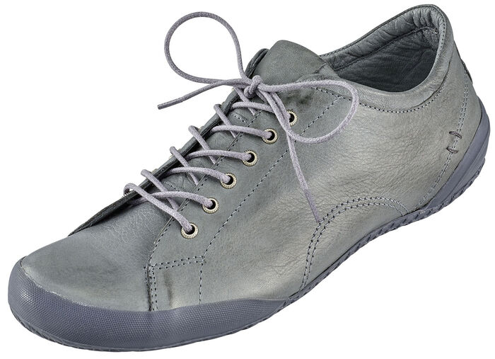 Andrea Conti, klassische Damen-Schnürschuhe, mit herausnehmbarem Lederfußbett GRAFIT