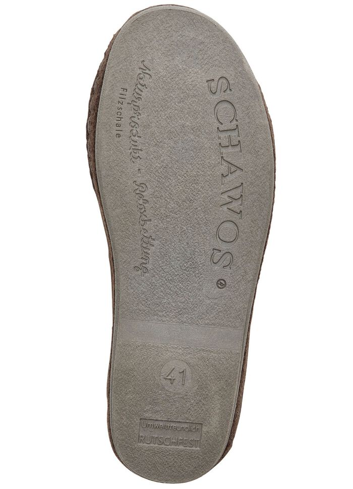 Gef&uuml;tterte Herren-Hausschuhe, mit Schurwolle 