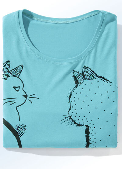Shirt mit Kontrast-Druck in 2 Farben 