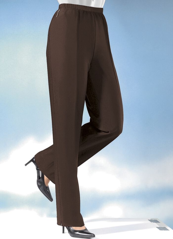 Hose in bequemer Schlupfform  in 8 Farben DUNKELBRAUN