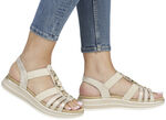 Remonte Riemchen-Sandale mit Metallschmuck MATTGOLD