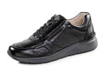 GINO GALANTE, klassische Herren-Sneaker, mit Reißverschluss SCHWARZ