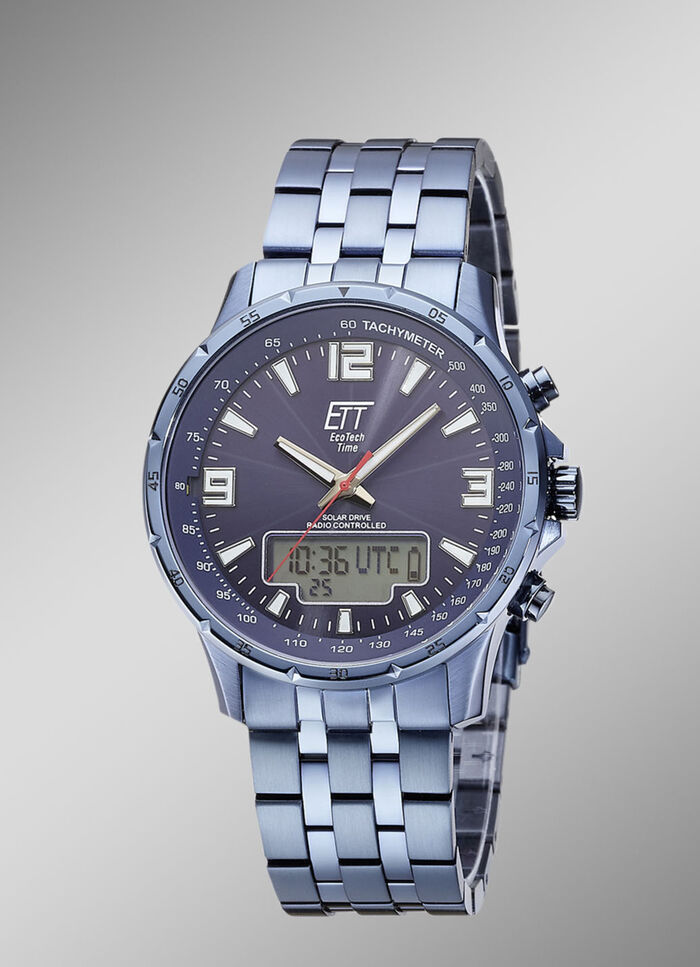 Sportliche Funk-Solar-Herrenuhr 