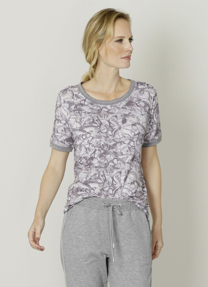 Shirt mit sportiven Rippb&uuml;ndchen 