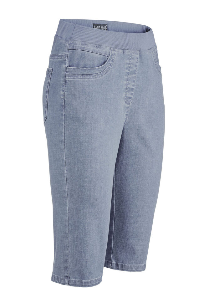 Bermudas mit Jersey-Bund HELLBLAU