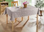 Abwaschbare Wachstuch-Tischdecke GRAU