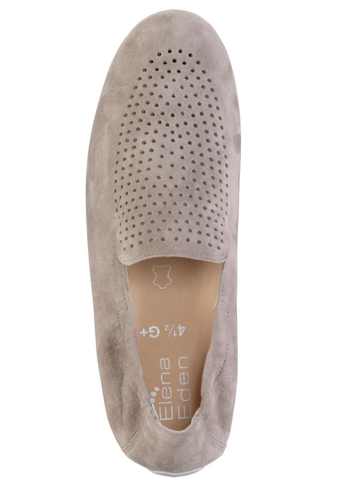 ELENA EDEN Slipper aus weichem Veloursleder mit luftiger Perforation 