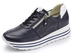 Waldläufer, bequeme Damen-Sneaker, Weite H, mit herausnehmbarem Fußbett MARINE