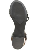 Caprice Sandalette aus teilweise metallisiertem Nappaleder SCHWARZ