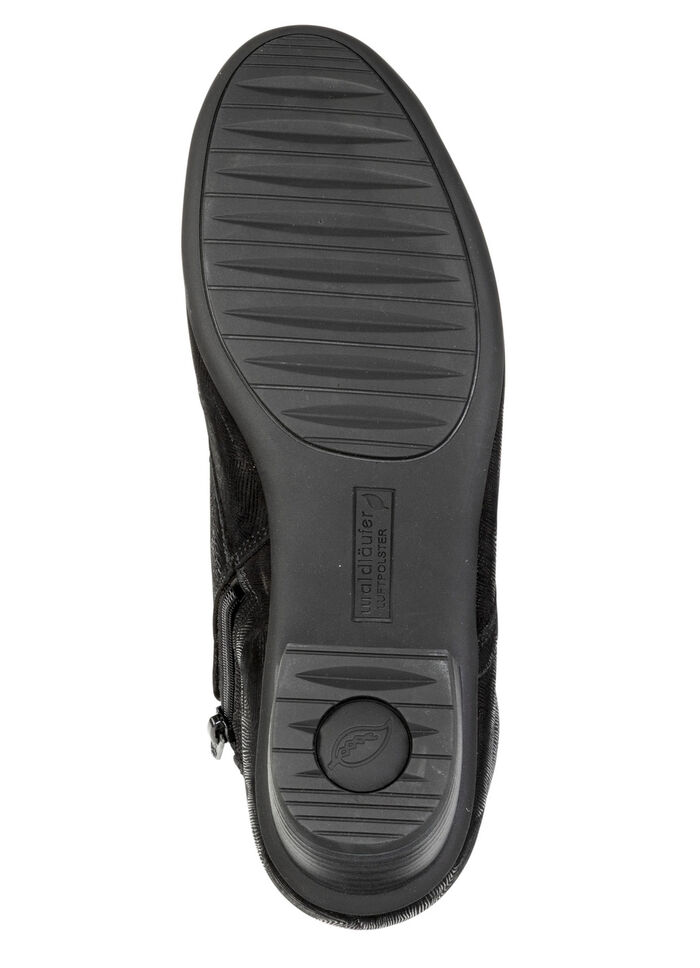 Waldläufer, bequeme Damen-Stiefeletten, Winterschuhe, Weite H, mit herausnehmbarem Fußbett SCHWARZ