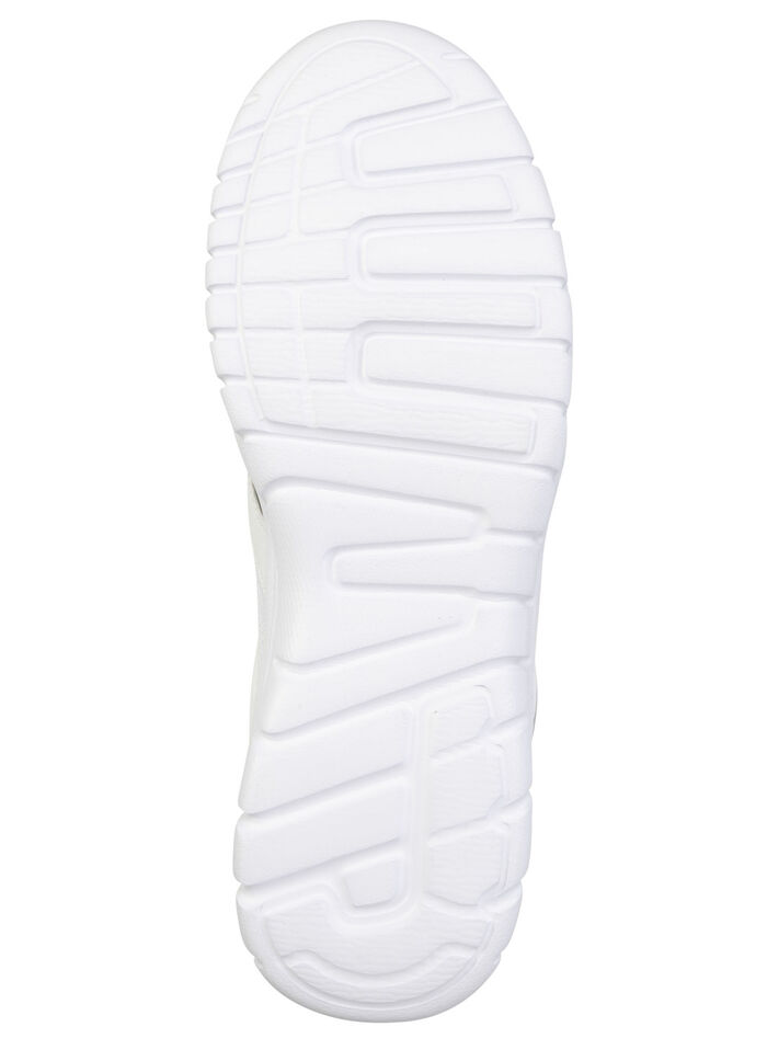 Sportlicher Damen-Sabot, mit herausnehmbarem Fußbett WEISS