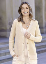 Strickjacke mit edlem Glitzer 