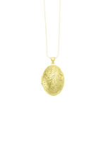 Elegantes, vergoldetes Medaillon aus Silber 925/- fein 