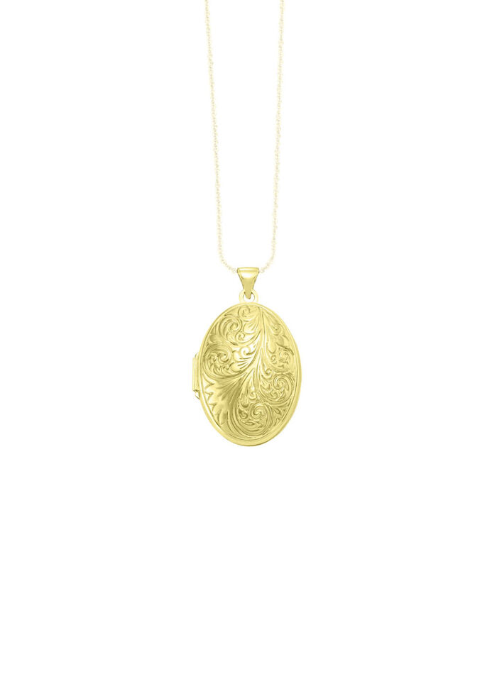 Elegantes, vergoldetes Medaillon aus Silber 925/- fein 