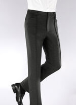 "Klaus Modelle"-Hose mit Dehnbund in 4 Farben ANTHRAZIT MELIERT