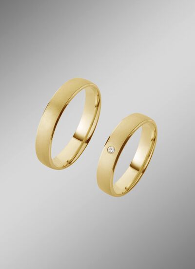 Eleganter Trauring in Gold 