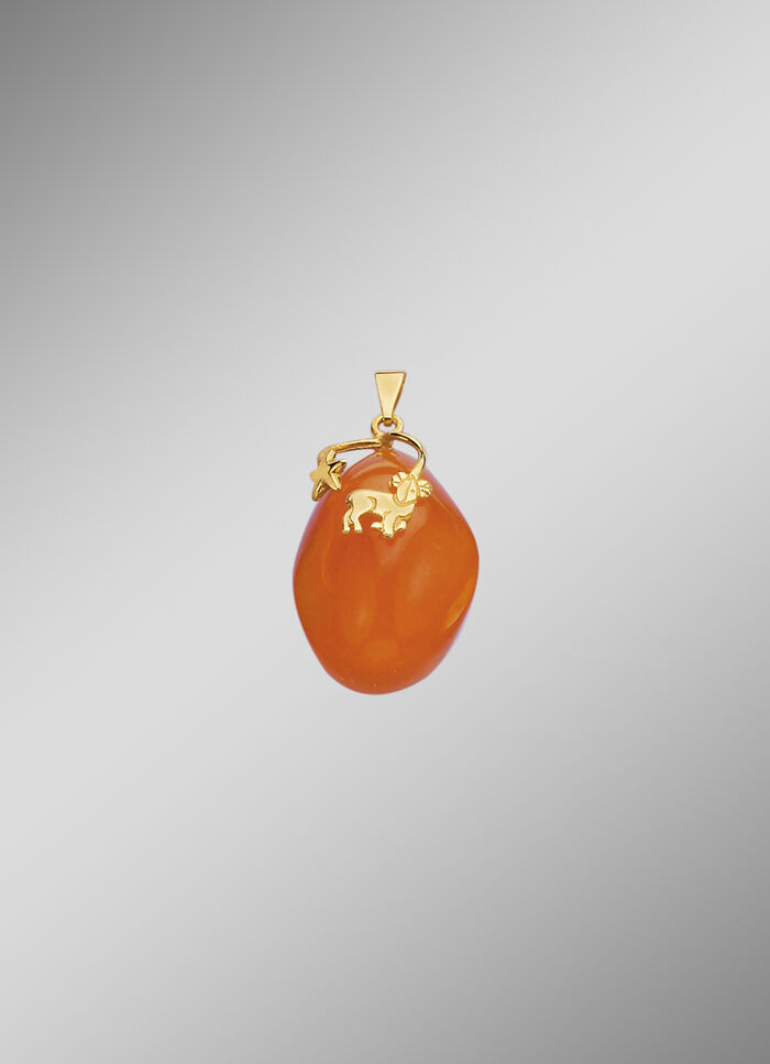 Sternzeichen-Anh&auml;nger mit echten Monats-Edelsteinen 