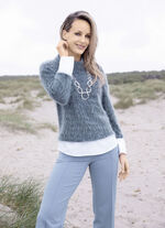 Pullover in 2-in-1-Optik DENIM-RAUCHBLAU-SCHWARZ-WEISS