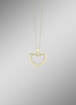 Hochwertiger Herz-Anhänger mit Brillanten 