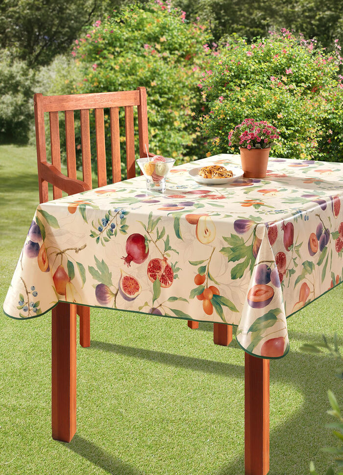 Wachstuch-Tischdecke für innen und außen MULTICOLOR