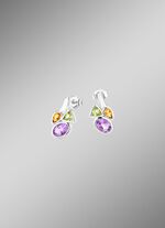 Ohrstecker mit echt Amethyst, echt Citrin und echt Peridot 