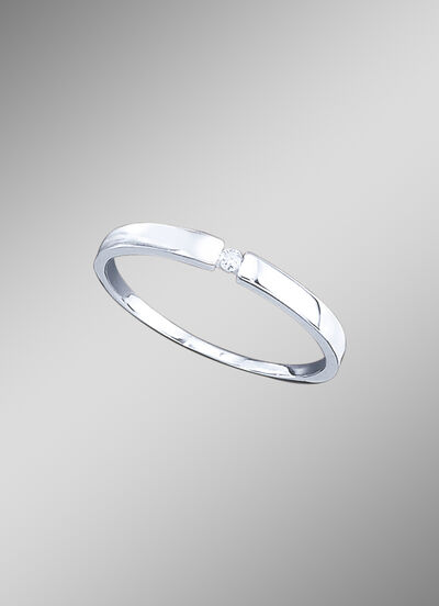 Solitärring mit Brillant 