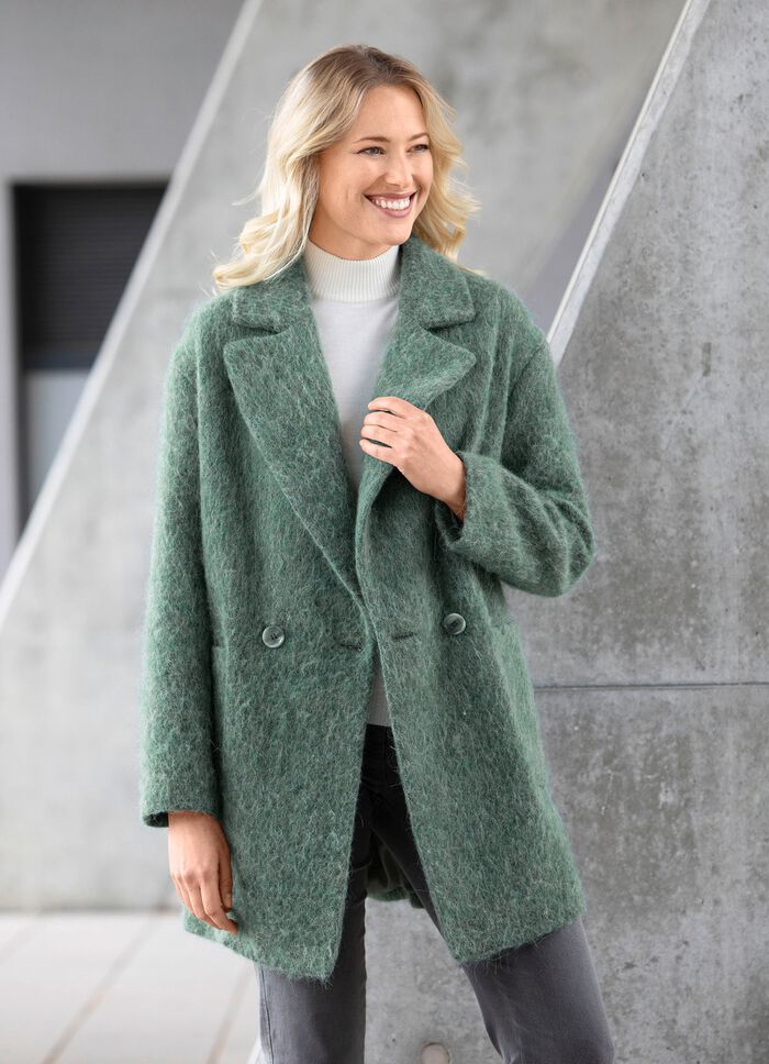 Longjacke mit aufgesetzten Taschen 