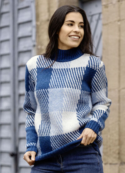 Pullover in Jacquard-Dessin  Pullover in Jacquard-Dessin